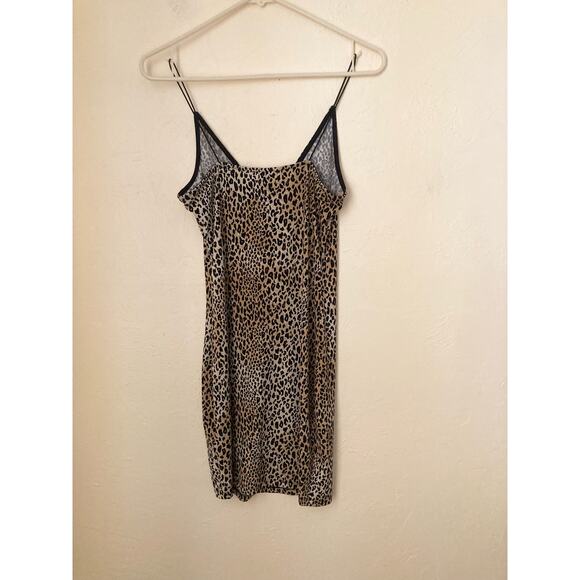 H&M Divided Women's Mini Dress Size 4 Leopard Print Bodycon - Picture 4 of 6